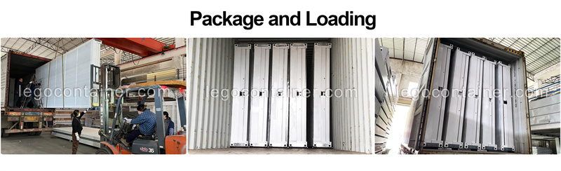 How to package and loading the Foldable container house
