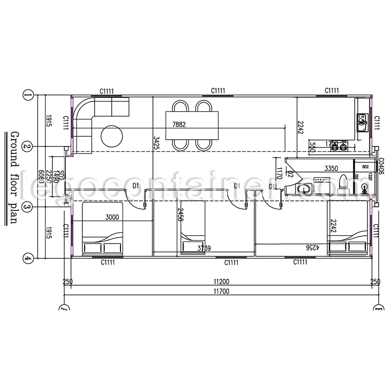 40ft expandable container home
