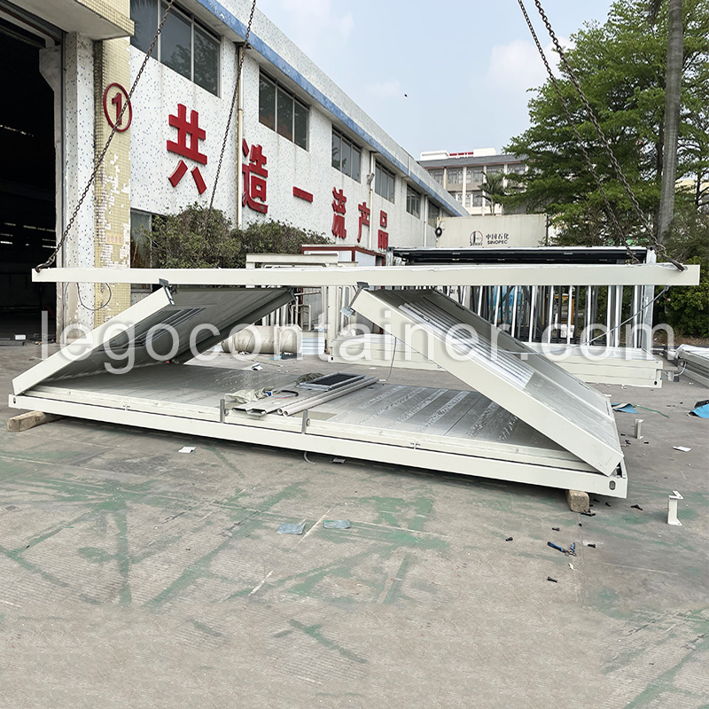 Portable folding container house