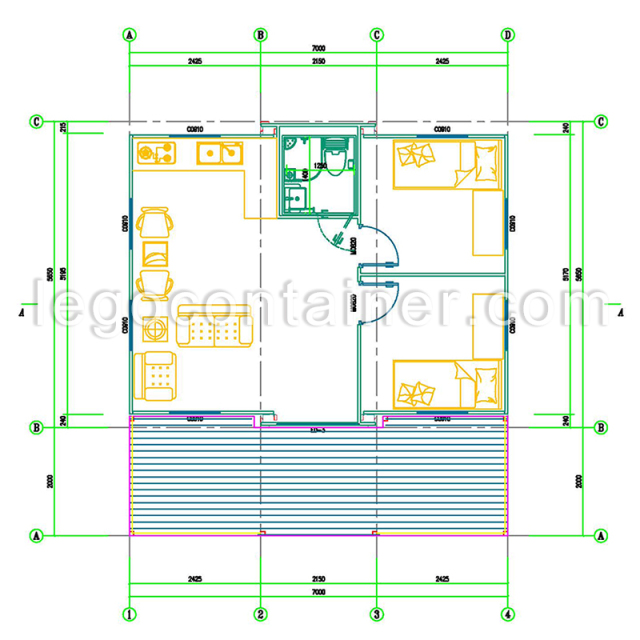 Container expandable house