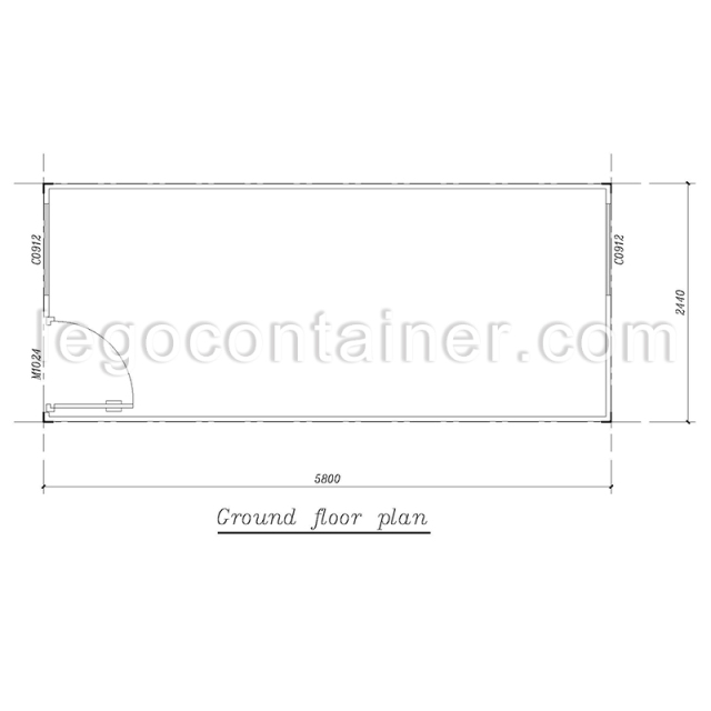 20ft folding container house