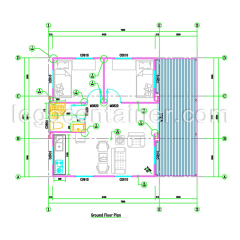 Prefabricated expandable container house