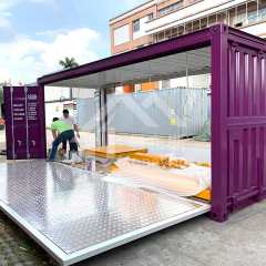 Prefabricated flat pack house mobile shipping container restaurant,Prefabricated flat pack house mobile shipping container restaurant