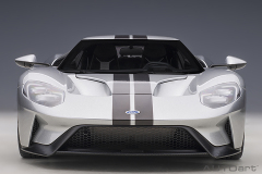 1/12 FORD GT 2017 (INGOT SILVER/BLACK STRIPES)