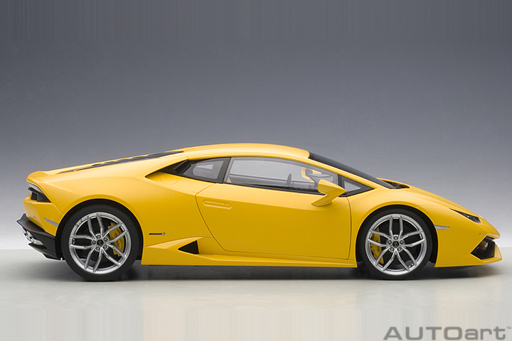 1/12 LAMBORGHINI HURACAN LP610-4 (黄色)（合金车体/塑脂车壳）