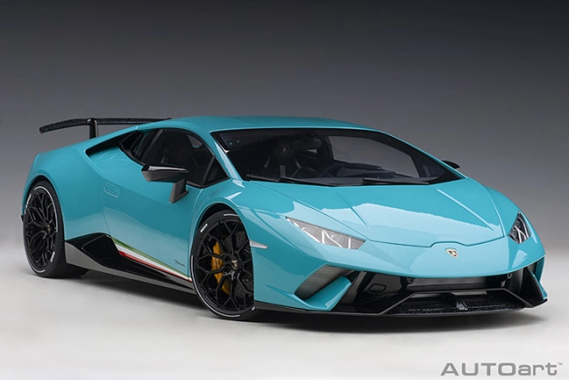 1/12 LAMBORGHINI HURACAN PERFORMANTE (BLU GLAUCO/SOLID BLUE)