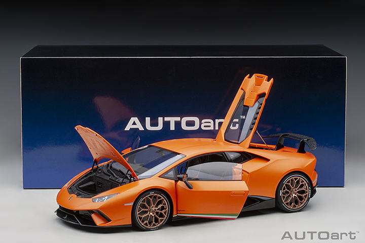 12076 1/12 LAMBORGHINI HURACAN PERFORMANTE (ARANCIO ANTHAEUS/MATT ORANGE)