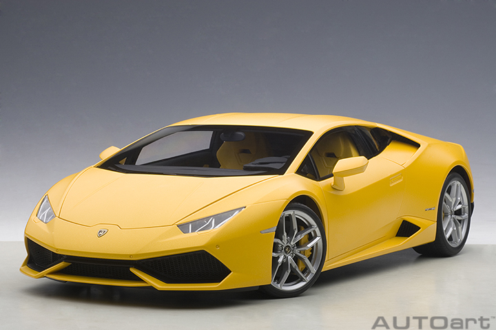 1/12 LAMBORGHINI HURACAN LP610-4 (黄色)（合金车体/塑脂车壳）