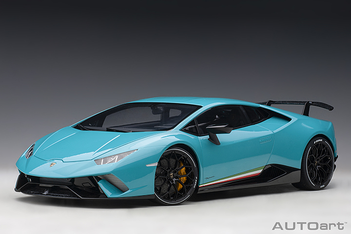 1/12 LAMBORGHINI HURACAN PERFORMANTE (BLU GLAUCO/SOLID BLUE)