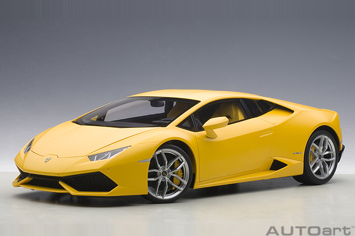 1/12 LAMBORGHINI HURACAN LP610-4 (黄色)（合金车体/塑脂车壳）