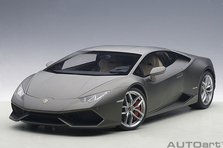 1/12 LAMBORGHINI HURACAN LP610-4 (亚光灰色)（合金车体/塑脂车壳）