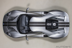 1/12 FORD GT 2017 (INGOT SILVER/BLACK STRIPES)