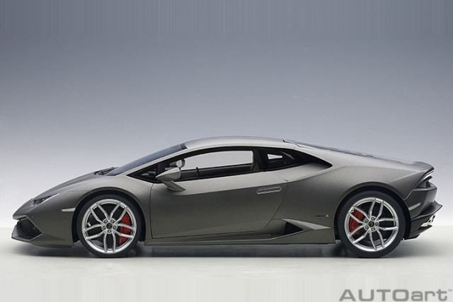1/12 LAMBORGHINI HURACAN LP610-4 (亚光灰色)（合金车体/塑脂车壳）