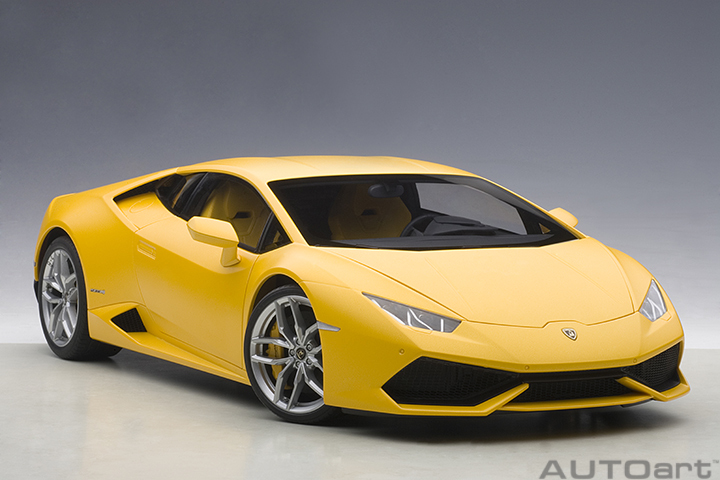 1/12 LAMBORGHINI HURACAN LP610-4 (黄色)（合金车体/塑脂车壳）