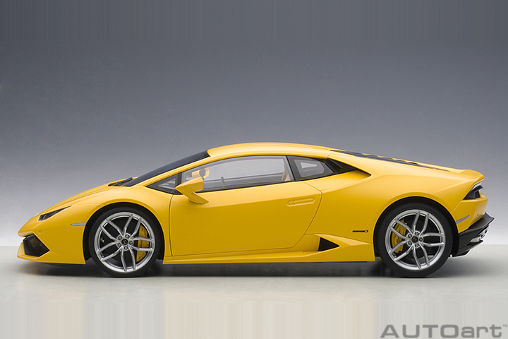 1/12 LAMBORGHINI HURACAN LP610-4 (黄色)（合金车体/塑脂车壳）