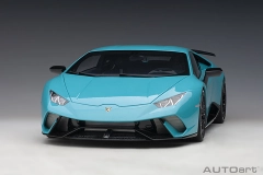 12077 1/12 LAMBORGHINI HURACAN PERFORMANTE (BLU GLAUCO/SOLID BLUE)
