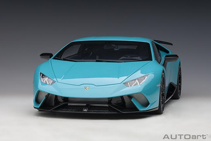 12077 1/12 LAMBORGHINI HURACAN PERFORMANTE (BLU GLAUCO/SOLID BLUE)