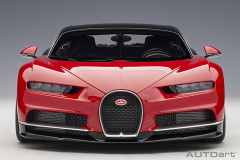 1/12 BUGATTI CHIRON 2017 (ITALIAN RED/NOCTURNE BLACK)