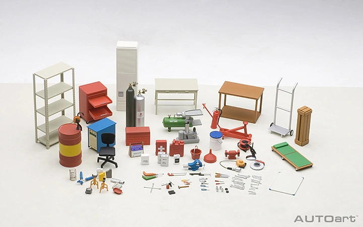 49110 1/18 GARAGE SET