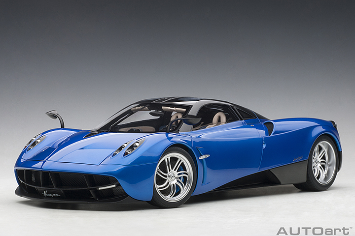 1/12 PAGANI HUAYRA (METALLIC BLUE/SILVER WHEELS)