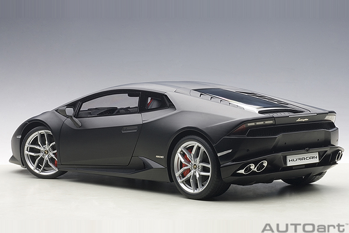 1/12 LAMBORGHINI HURACAN LP610-4 (亚光黑)（合金车体/塑脂外壳）