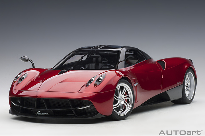 1/12 PAGANI HUAYRA (METALLIC RED/SILVER WHEELS)