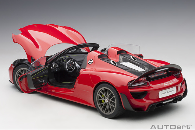 12122 1/12 PORSCHE 918 SPYDER WEISSACH PACKAGE (GUARDS RED)
