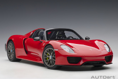 12122 1/12 PORSCHE 918 SPYDER WEISSACH PACKAGE (GUARDS RED)