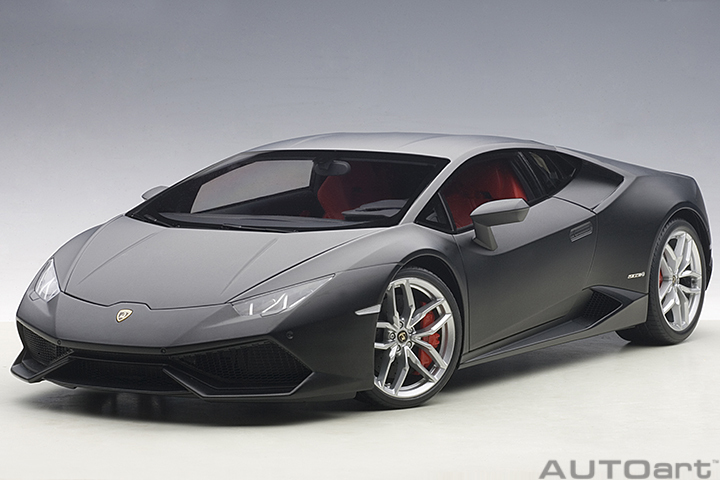 1/12 LAMBORGHINI HURACAN LP610-4 (亚光黑)（合金车体/塑脂外壳）