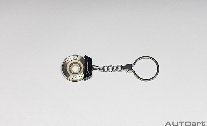 RACING BRAKE DISC KEYCHAIN (W/OMEGA SHAPE KEYRING)