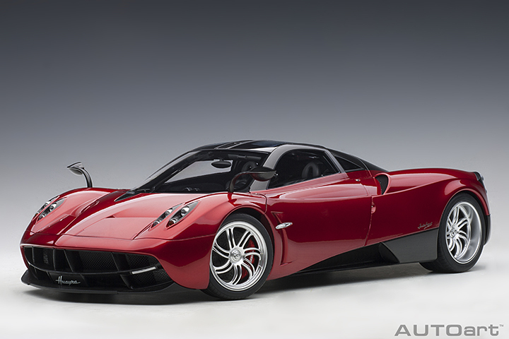 1/12 PAGANI HUAYRA (METALLIC RED/SILVER WHEELS)