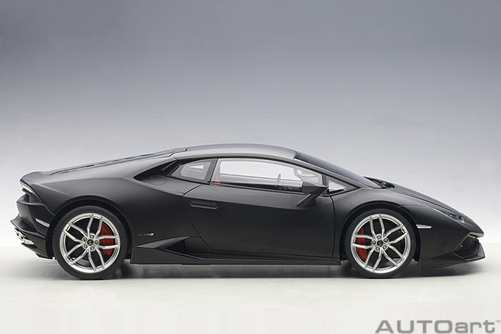 1/12 LAMBORGHINI HURACAN LP610-4 (亚光黑)（合金车体/塑脂外壳）