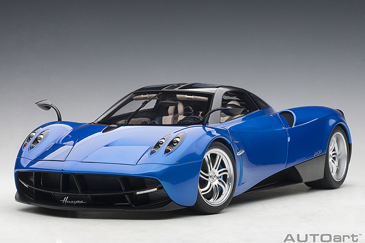 1/12 PAGANI HUAYRA (METALLIC BLUE/SILVER WHEELS)