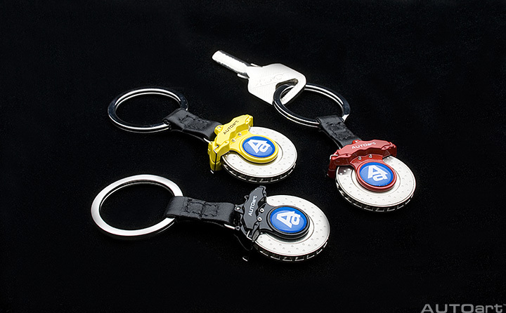 40093 BRAKE DISC KEYCHAIN (6-POTS CALIPER/BLACK)