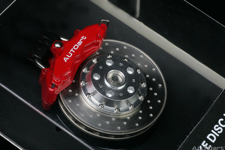 40091 BRAKE DISC KEYCHAIN (6-POTS CALIPER/RED)