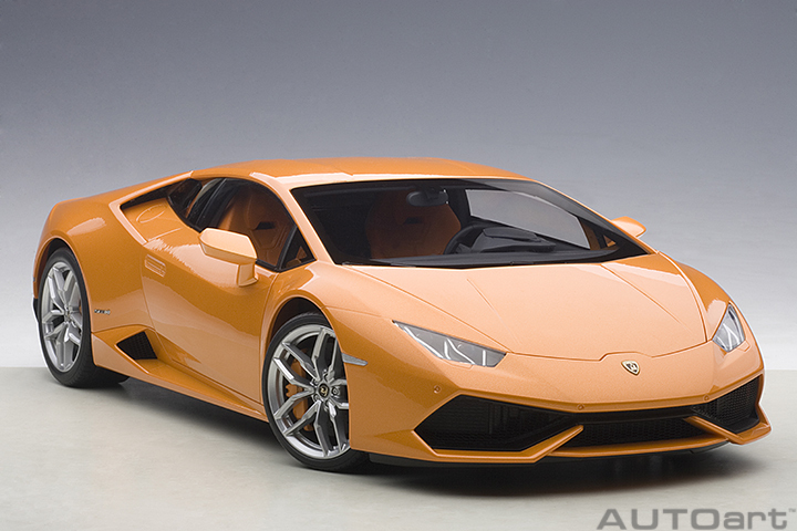 1/12 LAMBORGHINI HURACAN LP610-4 (金属珠光橙)（合金车体/塑脂车壳）