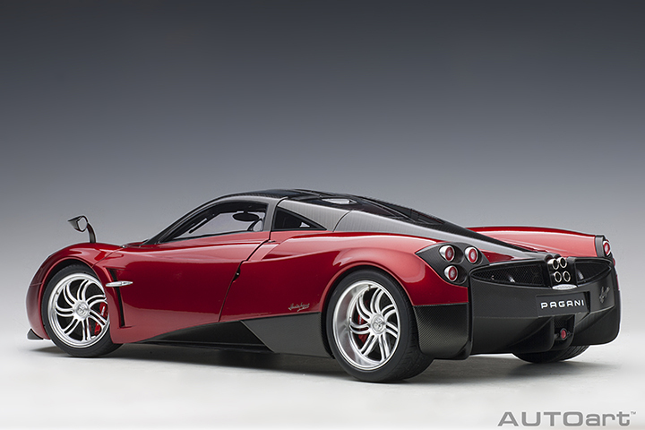 1/12 PAGANI HUAYRA (METALLIC RED/SILVER WHEELS)