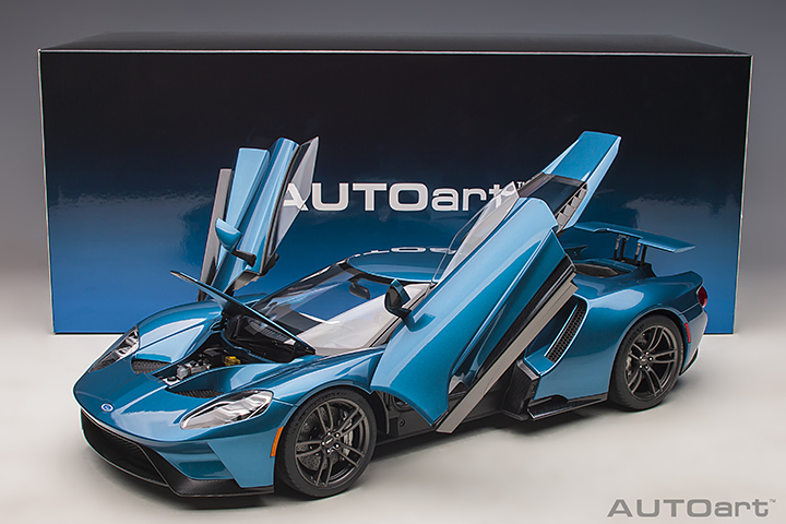 12107 1/12 FORD GT 2017 (LIQUID BLUE)