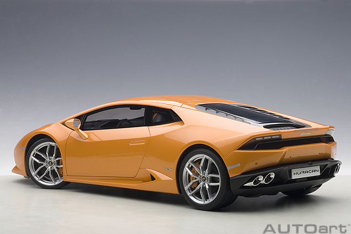 1/12 LAMBORGHINI HURACAN LP610-4 (金属珠光橙)（合金车体/塑脂车壳）