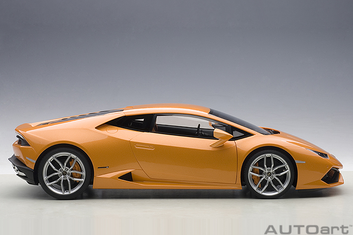 1/12 LAMBORGHINI HURACAN LP610-4 (金属珠光橙)（合金车体/塑脂车壳）