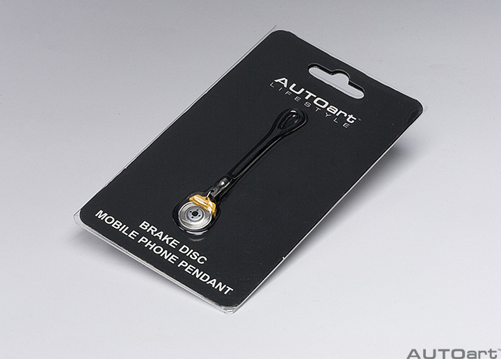 41572 BRAKE DISC MOBILE PHONE PENDANT (YELLOW CALIPER)