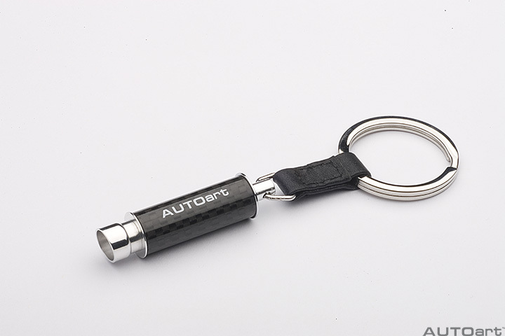 40839 CARBON FIBRE EXHAUST FLASHLIGHT KEYCHAIN