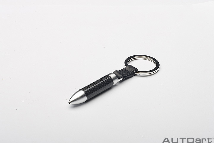 42011 RETRACTABLE CARBON FIBER BALL PEN KEYCHAIN