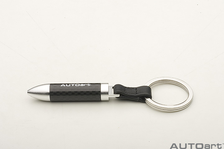 42011 RETRACTABLE CARBON FIBER BALL PEN KEYCHAIN