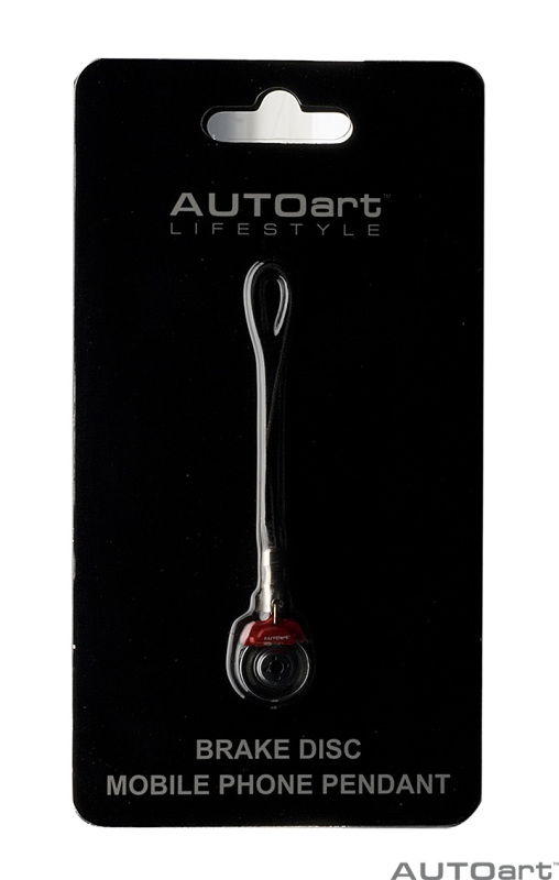 41571 BRAKE DISC MOBILE PHONE PENDANT (RED CALIPER)