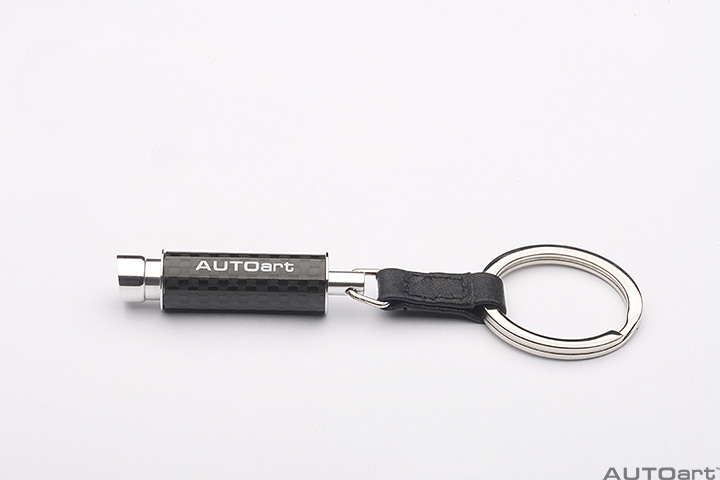 40839 CARBON FIBRE EXHAUST FLASHLIGHT KEYCHAIN