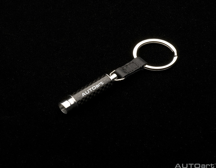 40839 CARBON FIBRE EXHAUST FLASHLIGHT KEYCHAIN