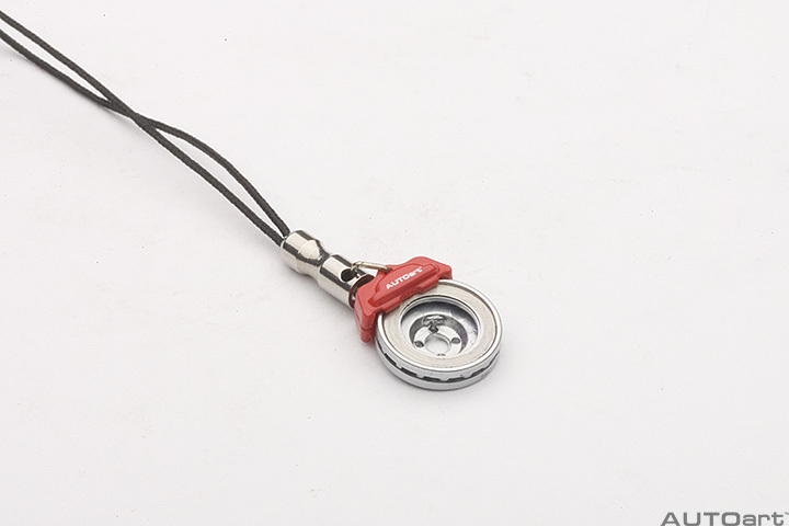 41571 BRAKE DISC MOBILE PHONE PENDANT (RED CALIPER)