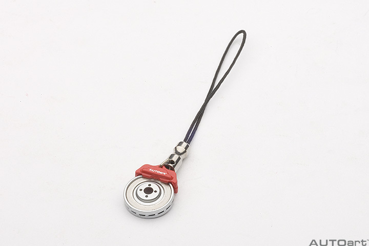 41571 BRAKE DISC MOBILE PHONE PENDANT (RED CALIPER)