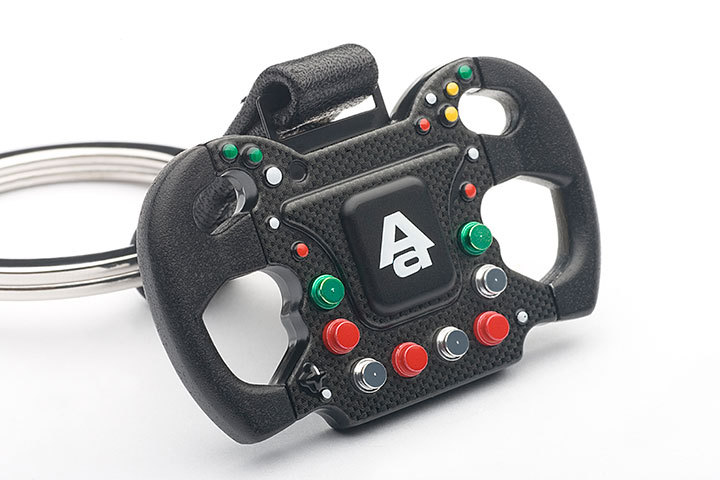 40463  FORMULA STEERING WHEEL KEYCHAIN NEW VERSION